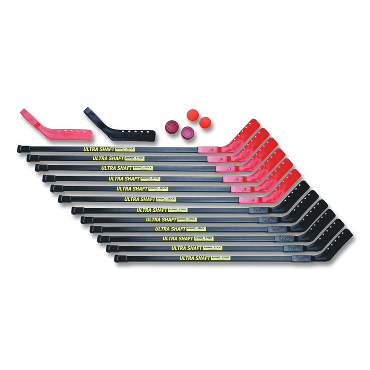 Ultra Shaft Hockey Set, Twelve 47' Hockey Sticks/Two Pucks/Two Balls/Two Extra Blades