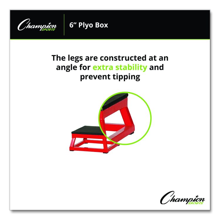 Plyo Box, 6" h, 13 x 13 Base