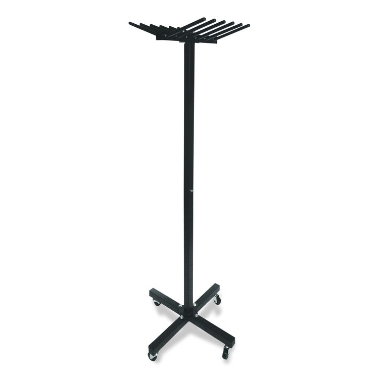 Portable Jump Rope Metal Rack, 23" x 23" x 65", Black