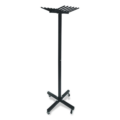 Portable Jump Rope Metal Rack, 23" x 23" x 65", Black