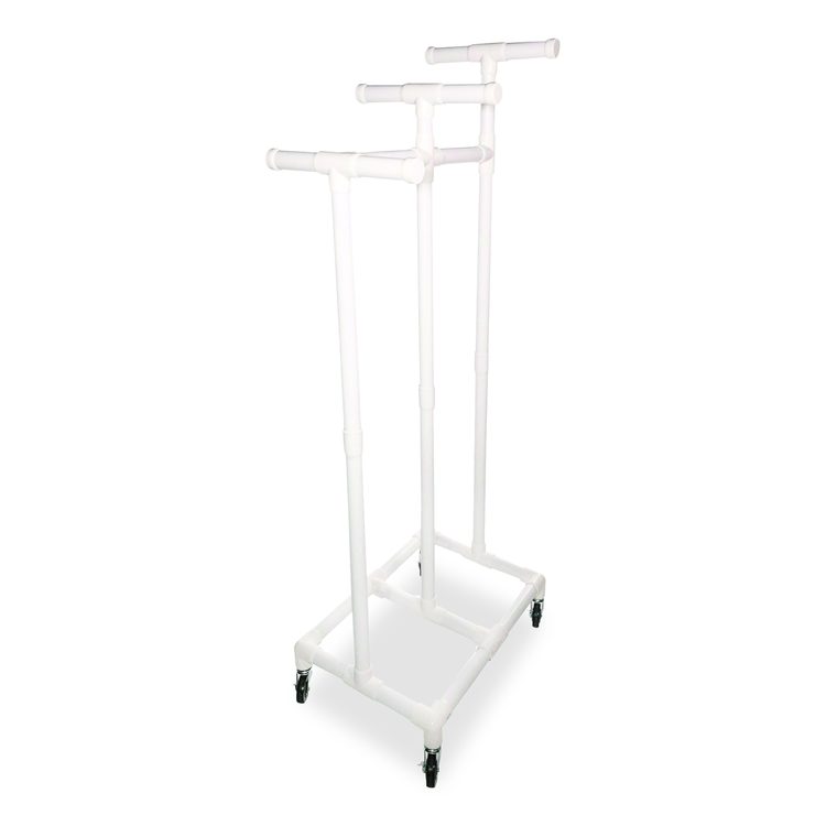Jump Rope and Hoop Cart, Plastic, 19 x 28 x 69, White