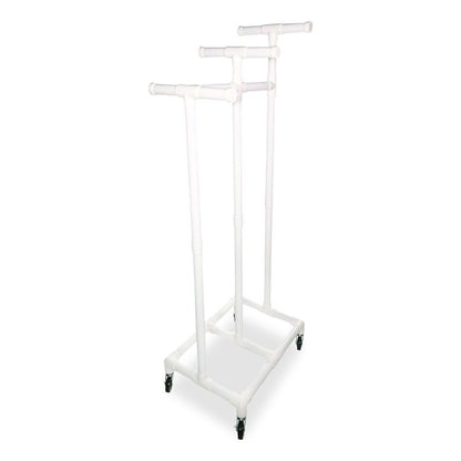 Jump Rope and Hoop Cart, Plastic, 19 x 28 x 69, White