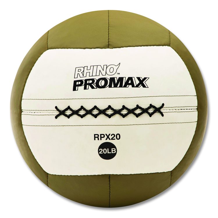 Rhino Promax Medicine Ball, 20 lb, Brown