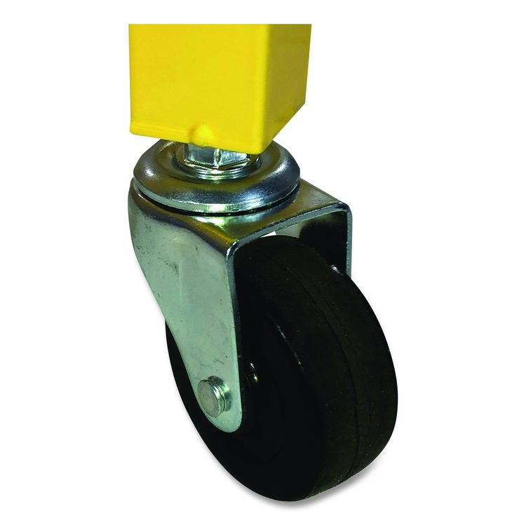 Full Size Lockable Ball Locker, Metal, 132 lb Capacity, 24 x 42 x 29.75, Yellow