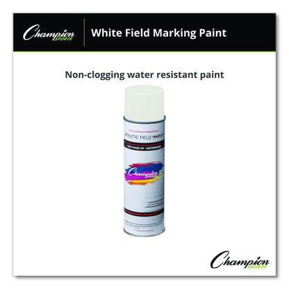 Field Marking Paint, 18 oz Aerosol Spray, White