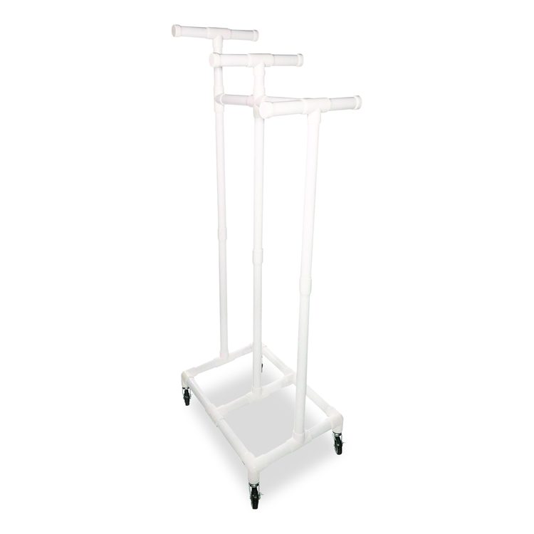 Jump Rope and Hoop Cart, Plastic, 19 x 28 x 69, White