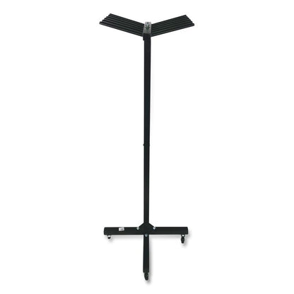 Portable Jump Rope Metal Rack, 23" x 23" x 65", Black