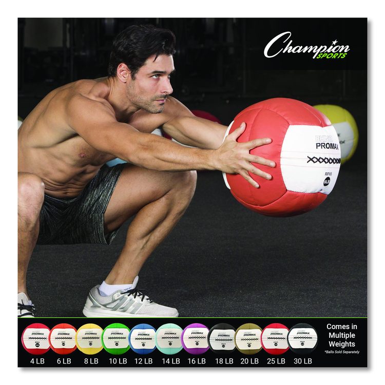 Rhino Promax Medicine Ball, 8 lb, Yellow