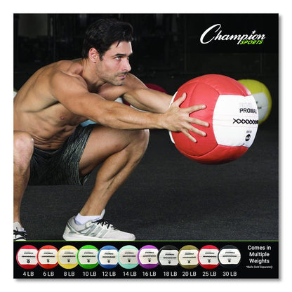 Rhino Promax Medicine Ball, 8 lb, Yellow
