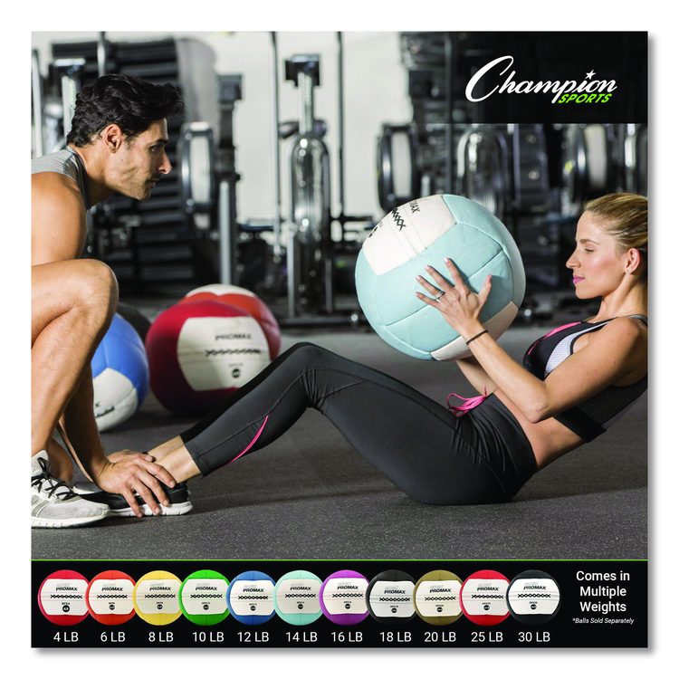 Rhino Promax Medicine Ball, 4 lb, Red