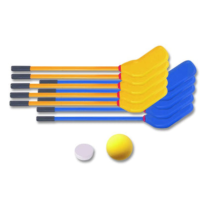 Rhino Soft Hockey Set, 30" Long, (10) Sticks/7" Ball/4" Puck