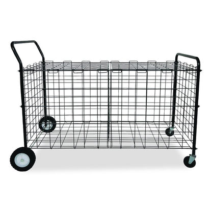 Double-Sided Lockable Ball Locker, Metal, 176 lb Capacity, 24 x 59 x 37, Black