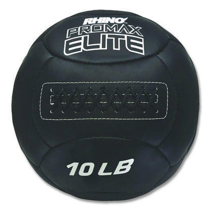 Rhino Promax Elite Medicine Ball, 10 lb, Black