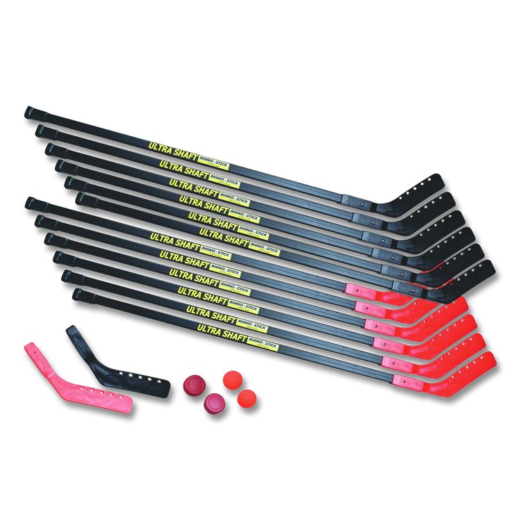 Ultra Shaft Hockey Set, Twelve 52" Hocket Sticks/Two Balls/Two Pucks/Two Extra Blades