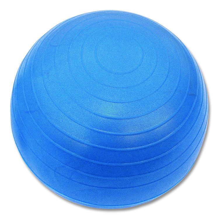 Kid's Ball Chair, Supports Up to 264 lb, 12.5" Seat Height, Blue Seat, Silver Base