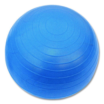 Kid's Ball Chair, Supports Up to 264 lb, 12.5" Seat Height, Blue Seat, Silver Base