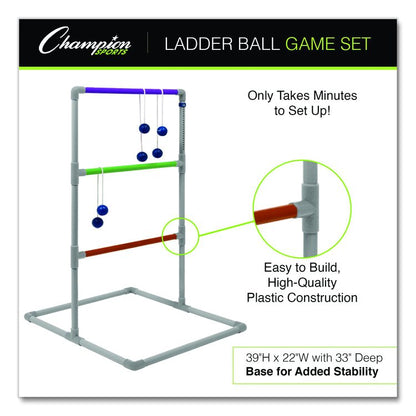 Pro Ladder Golf Game Set, (2) 22" x 37.5" Ladders/Six Bolas/Carry Bag
