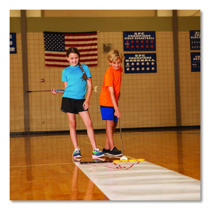 Blacktop Shuffleboard Set, (2) Two-Piece 51" Cues/(8) Discs/Sidewalk Chalk