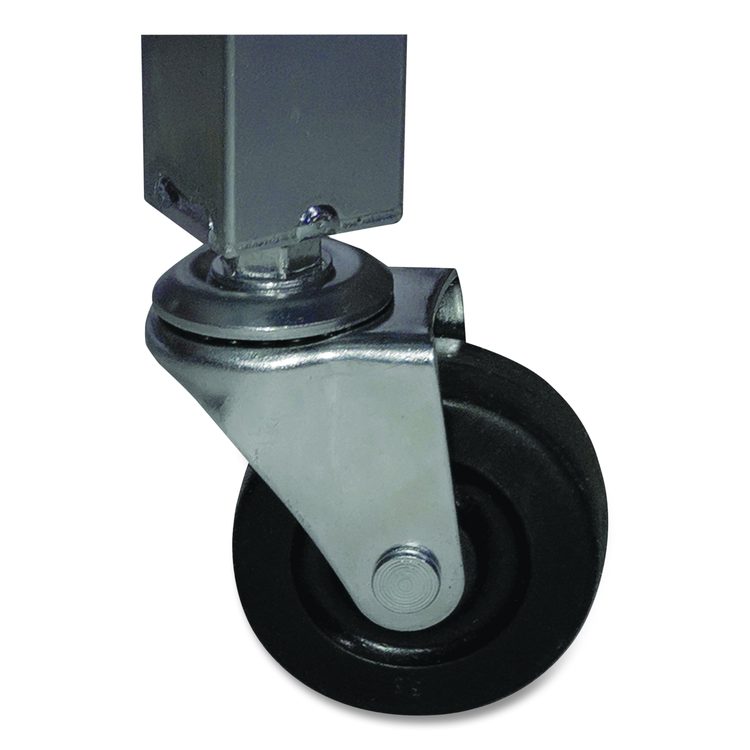 Heavy Duty Lockable Ball Locker, Metal, 132 lb Capacity, 24 x 42 x 30, High-Polish Black