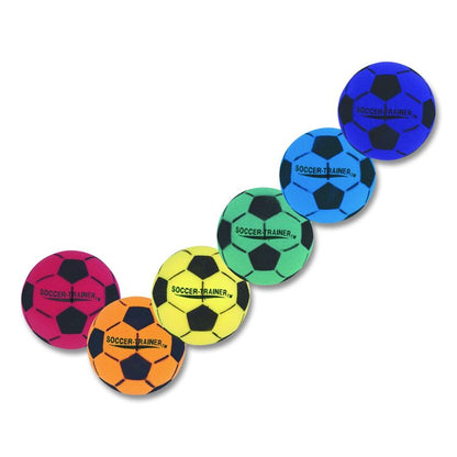 Ultra Foam Soccer Ball Set, 8" Diameter, Assorted Colors, 6/Set