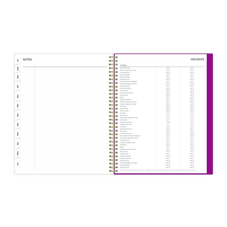 Mahalo Academic Year Create-Your-Own Cover Weekly/Monthly Planner, Floral Artwork, 11 x 8.5, 12-Month (July-June): 2025-2026