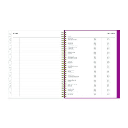 Mahalo Academic Year Create-Your-Own Cover Weekly/Monthly Planner, Floral Artwork, 11 x 8.5, 12-Month (July-June): 2025-2026