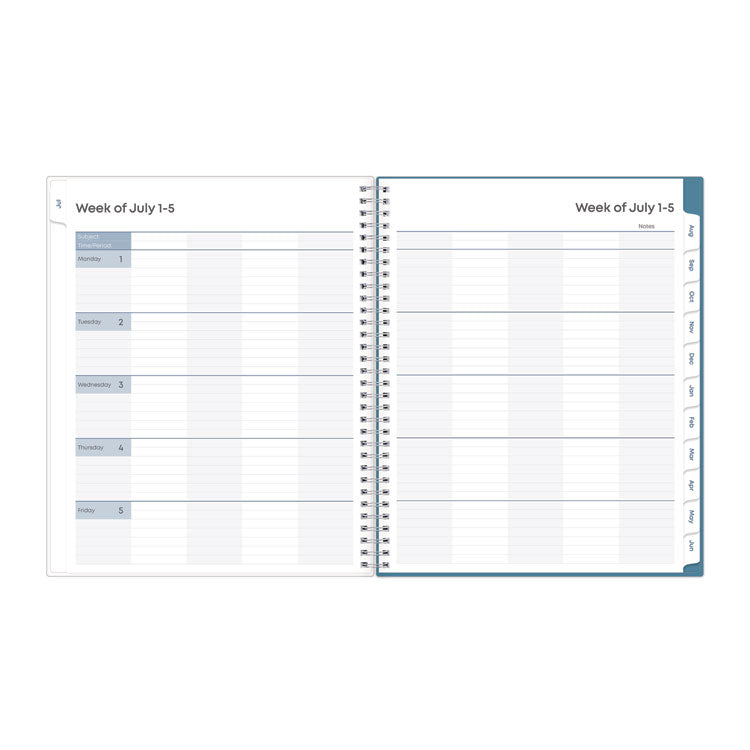 Teacher Dots CYO Cover Weekly/Monthly Lesson Planner, 9 Classes, Multicolor Cover, 11 x 8.5, 12-Month (July-June), 2025-2026