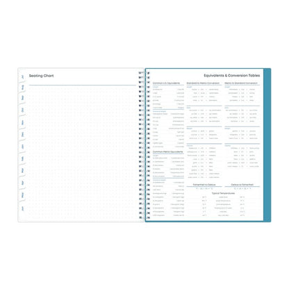 Teacher Dots CYO Cover Weekly/Monthly Lesson Planner, 9 Classes, Multicolor Cover, 11 x 8.5, 12-Month (July-June), 2025-2026