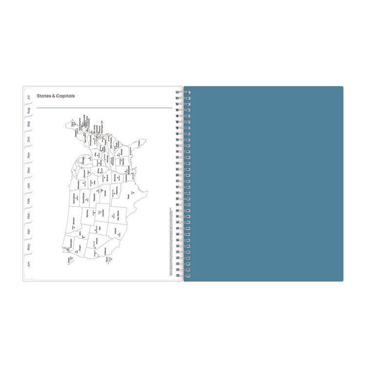 Teacher Dots CYO Cover Weekly/Monthly Lesson Planner, 9 Classes, Multicolor Cover, 11 x 8.5, 12-Month (July-June), 2025-2026