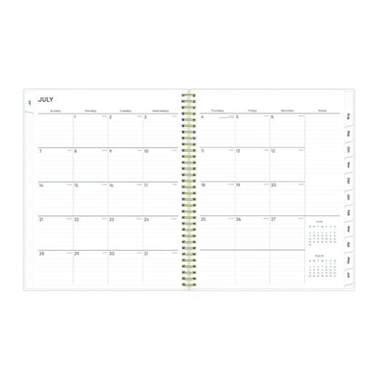 Gemma Academic Year Weekly/Monthly Planner, Geode Artwork, 11 x 8.5, Blue/Purple Cover, 12-Month (July to June): 2025 to 2026