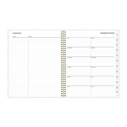 Gemma Academic Year Weekly/Monthly Planner, Geode Artwork, 11 x 8.5, Blue/Purple Cover, 12-Month (July to June): 2025 to 2026
