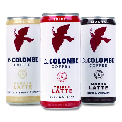 Draft Latte Cold Brew, Assorted Flavors, 9 oz Can, 12/Carton