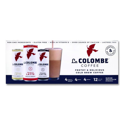 Draft Latte Cold Brew, Assorted Flavors, 9 oz Can, 12/Carton