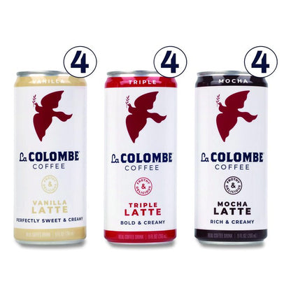 Draft Latte Cold Brew, Assorted Flavors, 9 oz Can, 12/Carton
