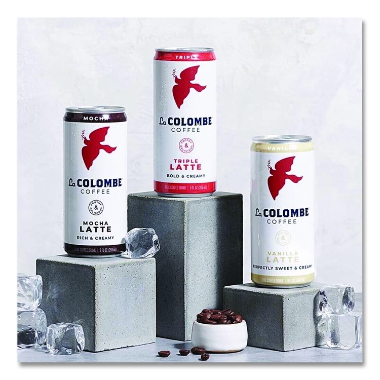 Draft Latte Cold Brew, Assorted Flavors, 9 oz Can, 12/Carton