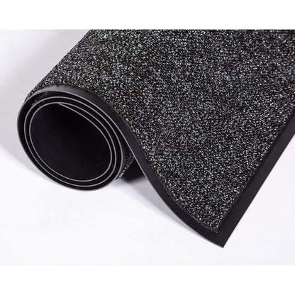 Fore-Runner Outdoor Scraper Mat, Gray Loop-Twist Ribbed Polypropylene Surface, 36" x 60"