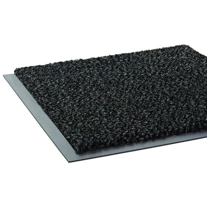 Cross-Over Wiper/Scraper Mat, Rectangular, Gray Carpeted Surface, 36" x 60"