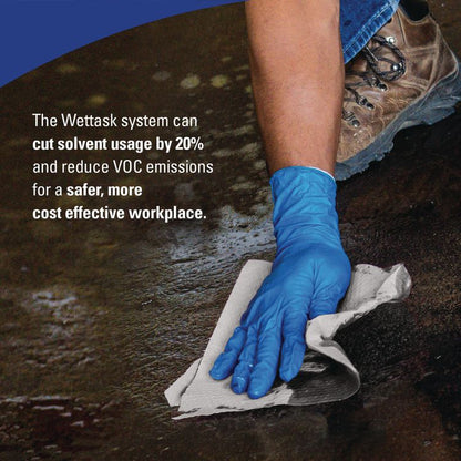 WetTask Customizable Wet Wiping System, 3.5 gal, Blue, 2/Carton