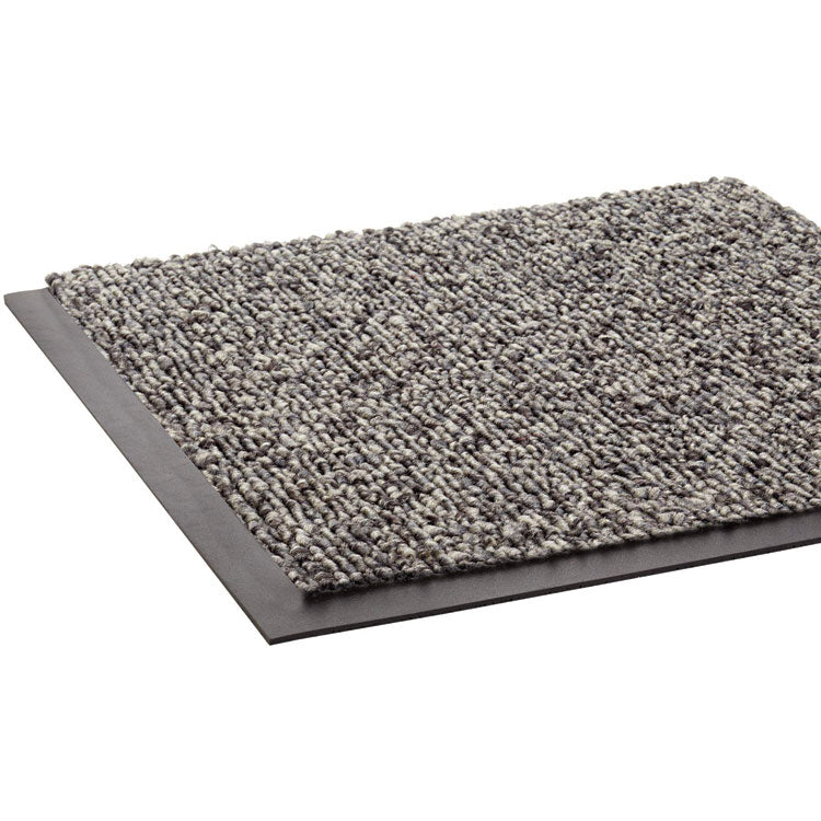 Cordless Stat-Zap Carpet Top Mat, Pewter Gray Carpeted Olefin-Polypropylene Surface, 36" x 60"