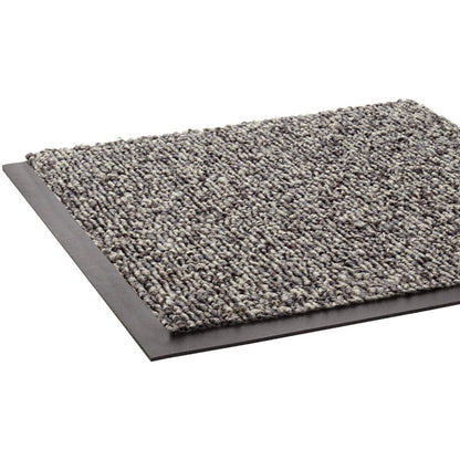 Cordless Stat-Zap Carpet Top Mat, Pewter Gray Carpeted Olefin-Polypropylene Surface, 36" x 60"