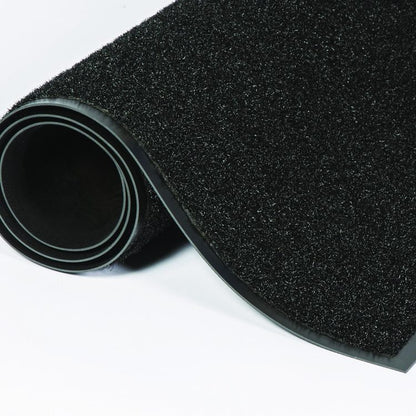Jasper Indoor/Outdoor Scraper Mat, Black Cut Pile Nylon Surface, 36" x 60"