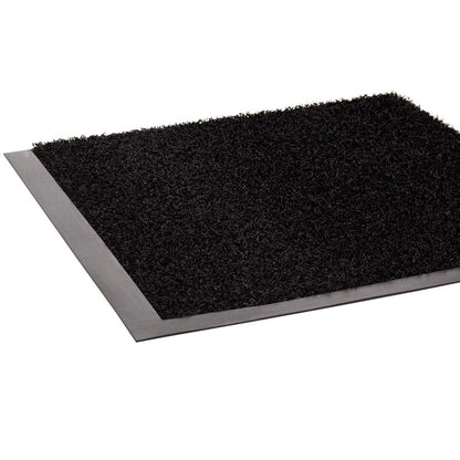 Jasper Indoor/Outdoor Scraper Mat, Black Cut Pile Nylon Surface, 48" x 72"