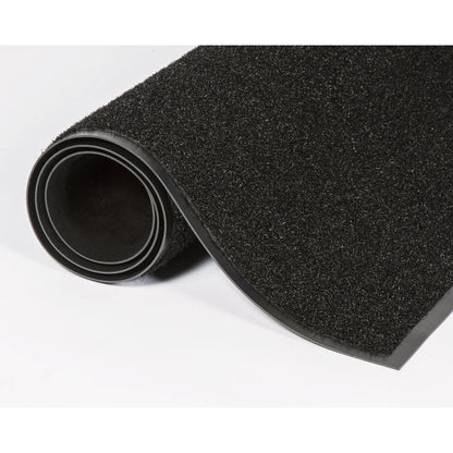 Jasper Indoor/Outdoor Scraper Mat, Black Cut Pile Nylon Surface, 48" x 72"