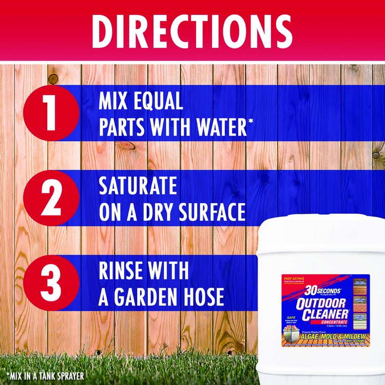 30 Second Outdoor Cleaner Concentrate, Clean Scent, 5 gal Container