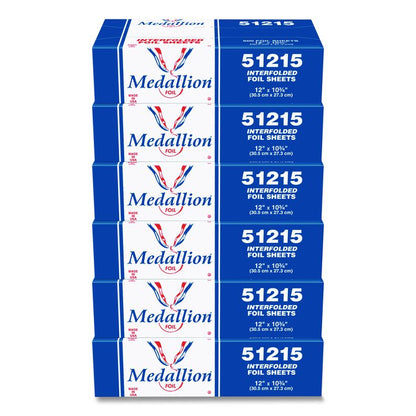 Medallion Interfolded Foil Sheets, 12 x 10.75, 500/Box, 6 Boxes/Carton