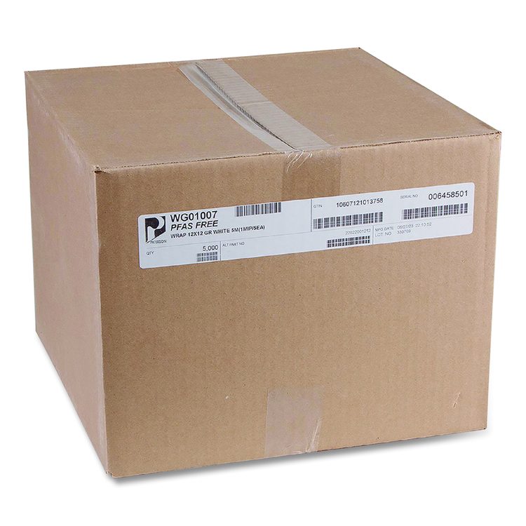 Grease-Resistant Food Wrap, 12 x 12, White, 5,000/Carton