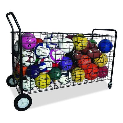 Double-Sided Lockable Ball Locker, Metal, 176 lb Capacity, 24 x 59 x 37, Black