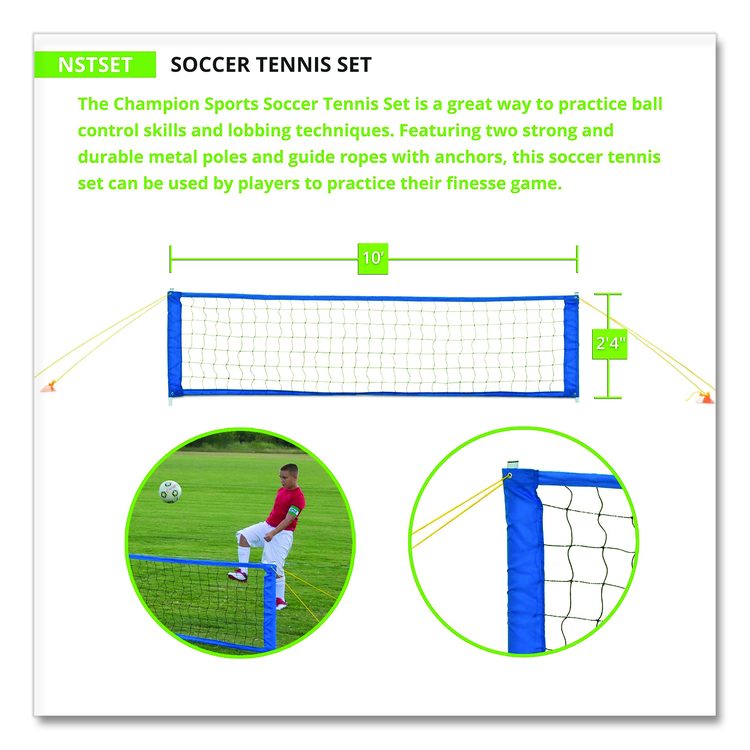 Soccer Tennis Net, 28" x 10 ft