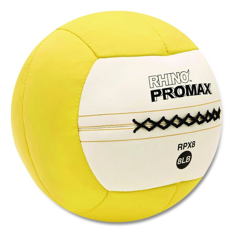 Rhino Promax Medicine Ball, 8 lb, Yellow