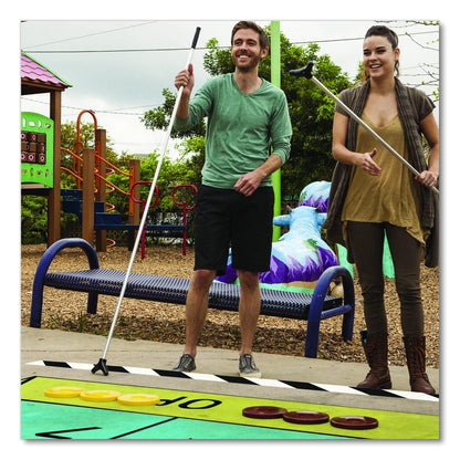 Shuffleboard Set, 4 Cues, 8 Pucks